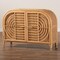 Bali & Pari Ovalet Modern Bohemian Natural Brown Rattan 2-Door Sideboard 238-13254-ZORO - alternate 4
